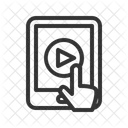 Vídeo de tableta  Icono