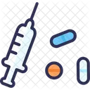 Tablets Injection Syringe Icon