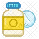 Icon Tablets Jar Aspirin Medicne Health Icon