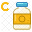 Tablets jar vitamin c  Icon