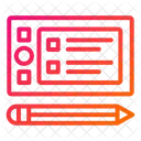 Tablette Graphique Tablette A Stylet Conception Graphique Icône