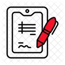 Tablet Stift Vertrag Symbol