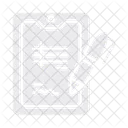 Tablet Stift Vertrag Symbol