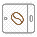Tablette Kaffeebohne  Symbol