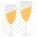 Taca De Champanhe Celebracao De Champanhe Vinho Ícone