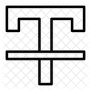 Tachado Texto Letra Icono