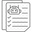 Taches Robot Thinline Icon Icône