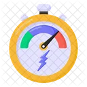 Kilometerzahler Tachometer Geschwindigkeitsanzeige Symbol