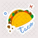 Taco Quesadilla Taco Wrap Icône