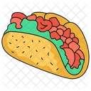 Taco Sandwich Comida Icono