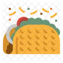 Taco Tostadas Food Icon