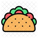 Taco Tortilla Sandwich Icon