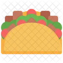 Taco Sandwich Salad Icon
