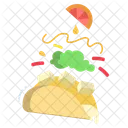 Taco Fast Food Mexican Icon