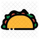 Taco Tortilla Snack Icon