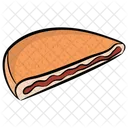 Taco Weizentortilla Gerollter Taco Symbol