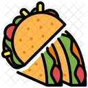 Tortila Mexican Sandwich Icon