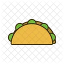 Taco Tortilha Embrulho Ícone