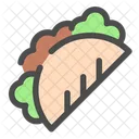 Kebab Barbecue Nachos Icon