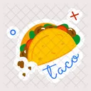 Taco Quesadilla Taco Wrap Icono