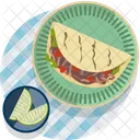Tacos Mexico Lunch Icon