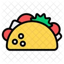 Taco Burrito Envoltura De Verduras Icono