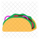 Taco Mexicano Tortilla Icono