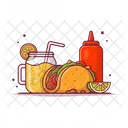Tacos Meal Fast Food Icon