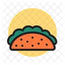 Taco Comida Maxican Comida Rapida Icono