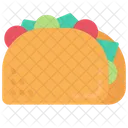 Taco Para Llevar Comer Icono