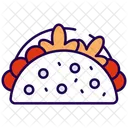 Taco Fast Food Mexican Icon