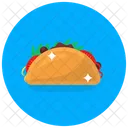 Tacos Tortilla Sandwich Mexikanisches Gericht Symbol