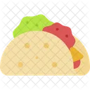 Taco Comida Rapida Mexicana Icono