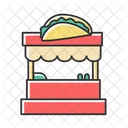 Cart Tacos Mexican Icon