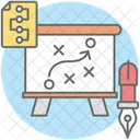 Actical Planning Game Plan Business Plan Icon