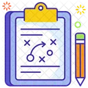 Tactical Planning Game Plan Business Plan Icon