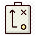 Tactical Sketch Strategy Planning Icon