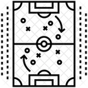 Estrategia De Futbol Tacticas De Futbol Plan De Juego Icono