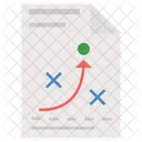 Tactiques Strategie De Planification Schema De Projet Icône