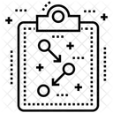 Tactiques Strategie De Planification Schema De Projet Icône
