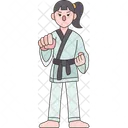 Taekwondo Marcial Golpe Icono