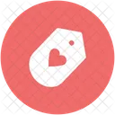 Tag Heart Sign Icon