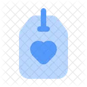 Tag Heart Card Icon