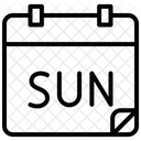 Tag Kalendertag Sonntag Symbol