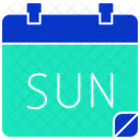 Tag Kalendertag Sonntag Symbol