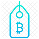Bitcoin Tag Etikett Preisschild Symbol