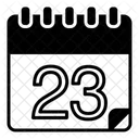Dritter Dreiundzwanzigster Zwanzig Symbol