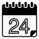 Vierundzwanzigster Kalendertag Symbol