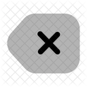 Tag Cross Price Ecommerce Icon