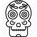 Tag Der Toten Mexiko Totenkopfe Symbol